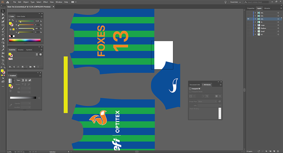 Prepare graphics for printing with Adobe Illustrator